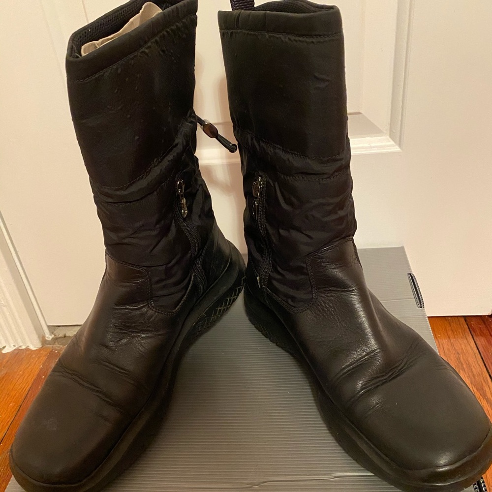 Prada Sport 💯 Auth calf lthr boots Sz 40/10